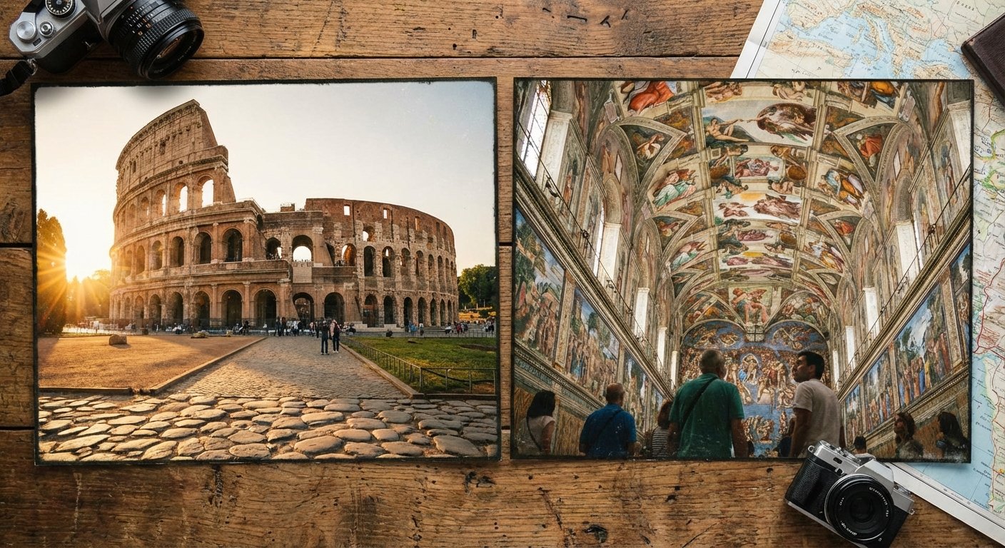 Billet Colisée et Chapelle Sixtine